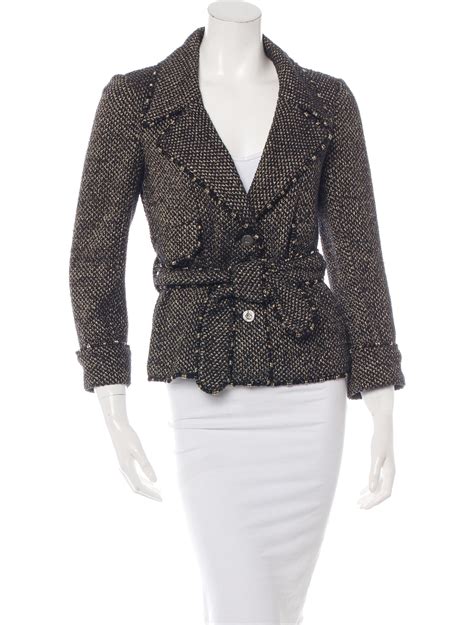 chanel tweed jacket women's